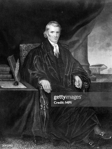 John Marshall , who was Chief Justice of the Supreme Court from 1801 until his death. The liberty bell in Philadelphia cracked while ringing at his...