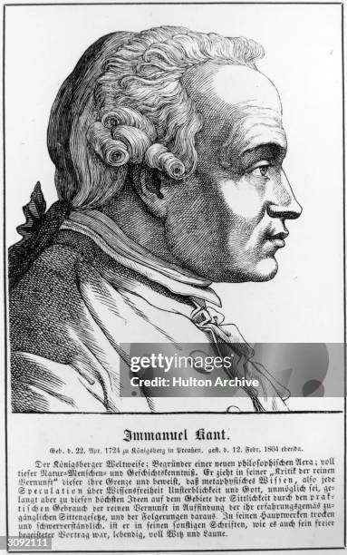 German philosopher Immanuel Kant . A Professor of Logic and Metaphysics at Konigsberg University, his controversial views on religion caused King...