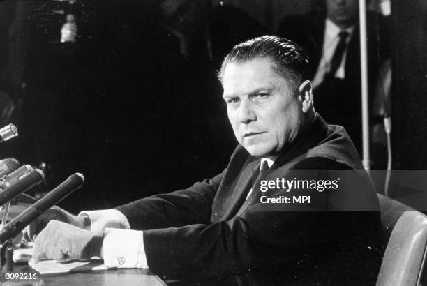American labour leader Jimmy Hoffa . As leader of the powerful Teamsters Union, Hoffa was rumoured to have connections with organized crime and...