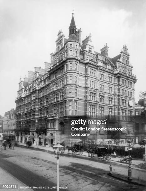 The Walsingham House Hotel at Piccadilly, London, later the site of the Ritz Hotel.