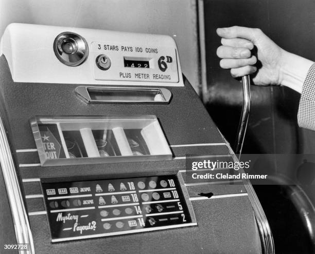 Fruit machine, one of the many which took over ?10 000 in Britain's clubs.