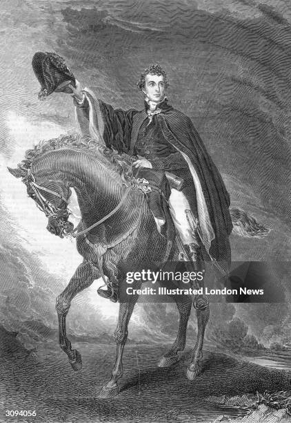 Field Marshall His Grace the Duke of Wellington on his charger. After Thomas Lawrence, . Original Publication: Illustrated London News