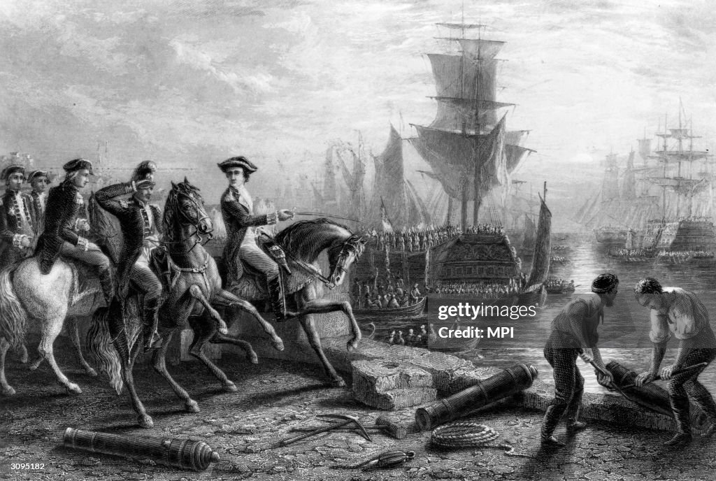 Genrel Howe Engraving depicts British General William Howe, 5th Viscount Howe ...