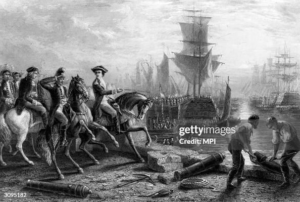 Genrel Howe Engraving depicts British General William Howe, 5th Viscount Howe ...