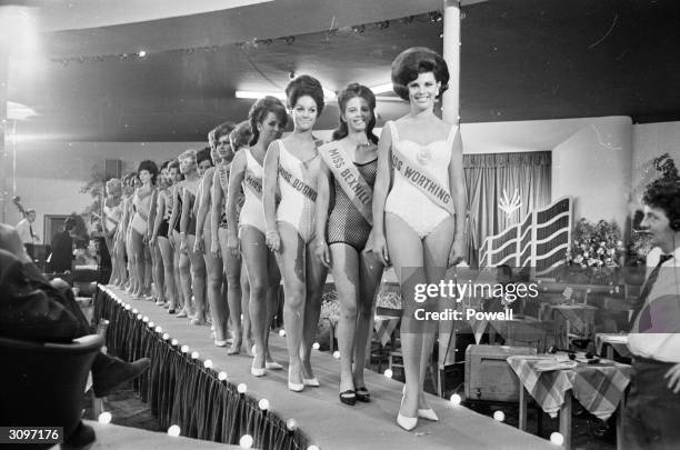 Contestants at a Southern TV beauty contest.