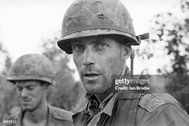 American soldiers in Vietnam, during the Vietnam War.