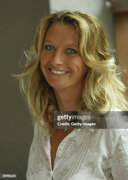 Alternative Sportsperson of the Year Nominee Australian Surfer Layne Beachley poses for a photograph during the 2004 Laureus World Sports Award...