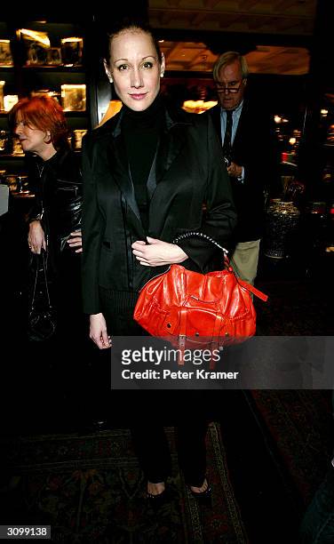 Amy Sacco attends the launch of the interior design book "Island Life:Inspirational Interiors" March 15, 2004 in New York City.
