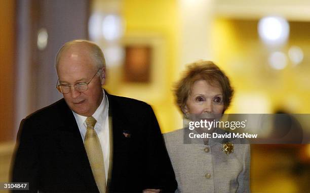 Clark Cheney 76 Ronald Reagan Visits The Ronald Reagan Presidential Library Stock ...
