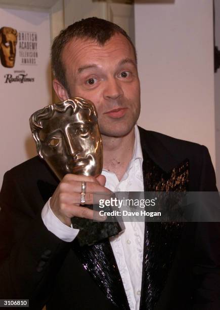 British comedian Graham Norton attends the BAFTA Television Awards held at the Grosvenor House Hotel on Park Lane on May 14, 2000 in London.