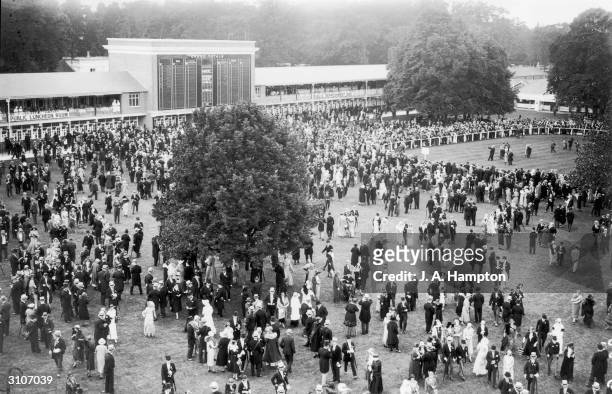 The Paddock and tote at Ascot racecourse, 18th June 1931.