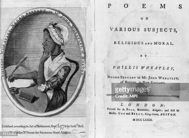 Phillis Wheatley , an American slave educated by her owner. She began writing poetry at the age of thirteen and is recognised as the country's first...