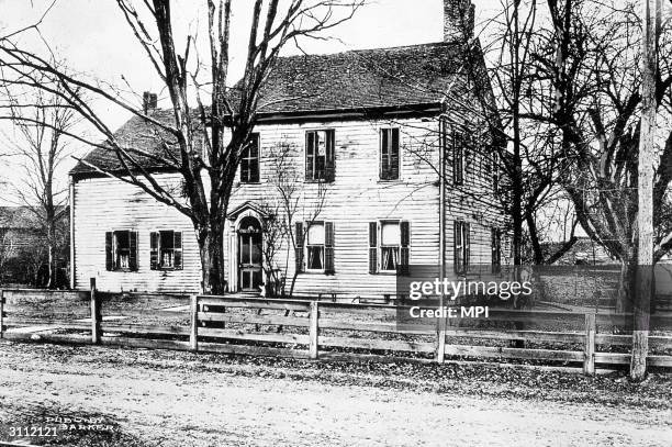 Magee House in Canesto, New York, used as a safe house for people esacping slavery on their way north, part of the so-called ' underground railway'.