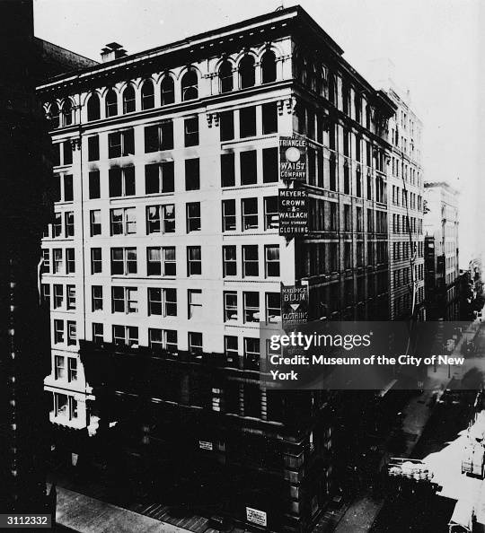 Exterior of the Asch Building, on Washington and Greene Streets, site