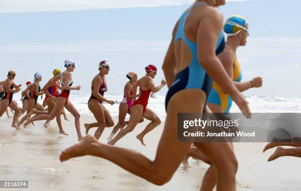 australian surf lifesaving championships - badkläder bildbanksfoton och bilder