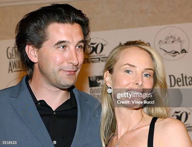 Actor William Baldwin and wife, singer Chynna Phillips attend the 18th Annual Genesis Awards presented by the Humane Society of the United States on...