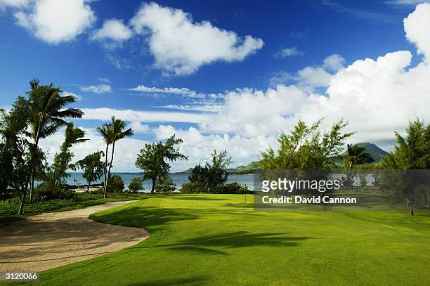 The Bernhard Langer designed 'One&Only Le Touessrok Golf Course' on the Ile Aux Cerfs Island at the One and Only Le Touessrok Resort, on January 19,...