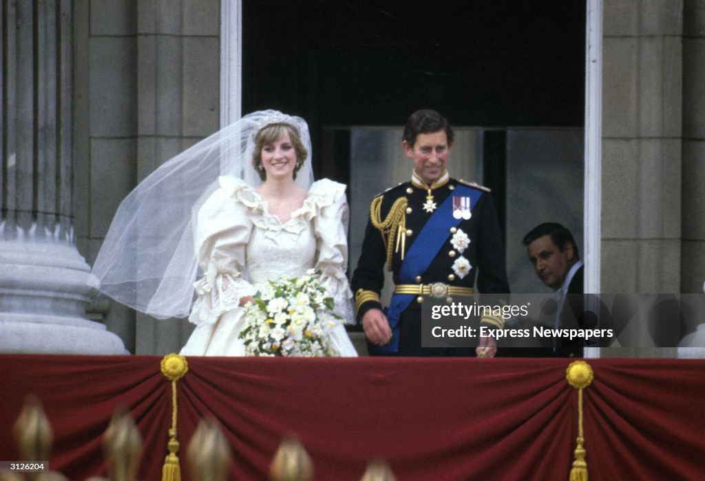 Prince Charles & Lady Diana On Wedding Day