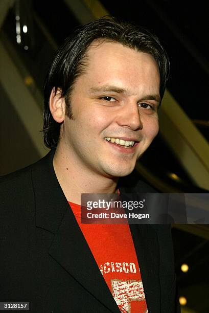 Ex S Club 7 singer Paul Cattermole arrives at the UK premiere of "Agent Cody Banks II: Destination London" at Vue on March 24, 2004 in London.