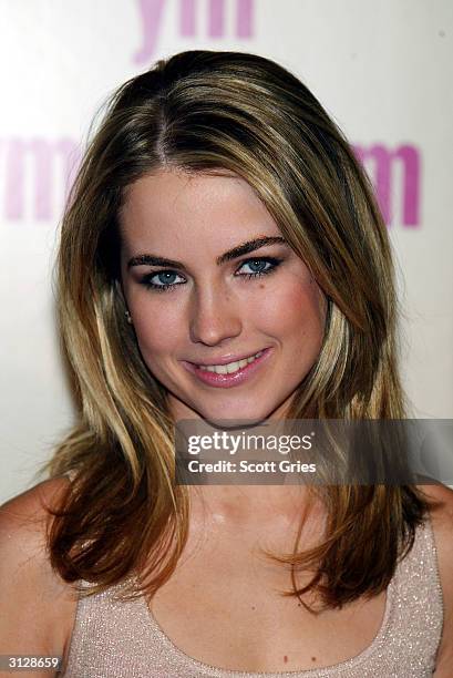 Amanda Hearst arrives at the 5th Annual YM MTV Issue party at Spirit March 24, 2004 in New York City.