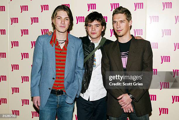 Hanson arrives at the 5th Annual YM MTV Issue party at Spirit March 24, 2004 in New York City.