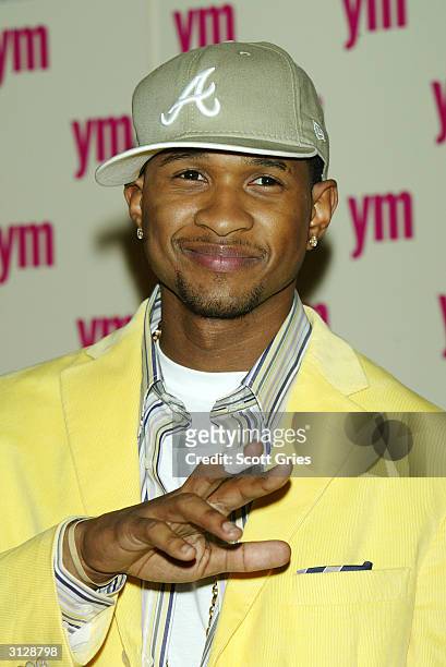 Usher arrives at the 5th Annual YM MTV Issue party at Spirit March 24, 2004 in New York City.