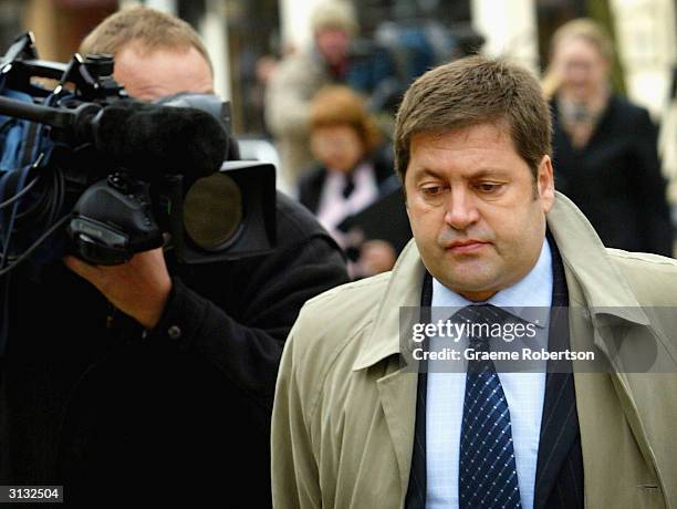 Andy Hebb Detective Chief Inspector for the Soham murder case turns up at court to see Maxine Carr on March 26, 2004 at Peterborough magistrates...