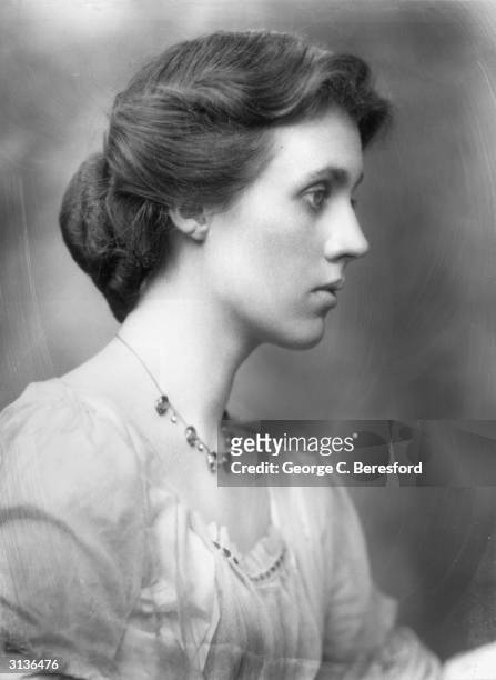 British artist Vanessa Bell , the sister of Virginia Woolf and wife of art critic Clive Bell, all of whom were members of the Bloomsbury Group.