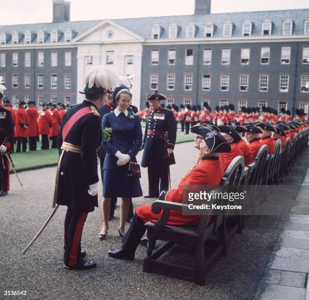 Princess Anne at Founders Day Parade at the Royal Hospital in Chelsea.