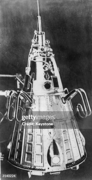 Russia's Sputnik III launched on 15th May 1958. Weighing 1ton 6cwts it is 111ft 8 inches high. Used as a geophysical lab investigating earth's...