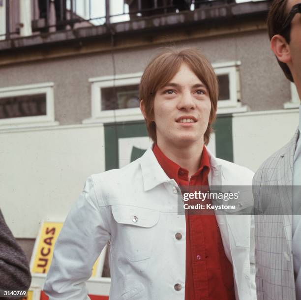 Steve Marriott, the lead singer of the mod band The Small Faces, at a pirate radio station at Brands Hatch in Kent.