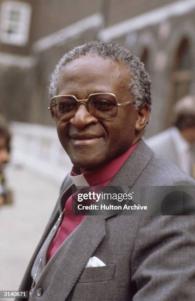 Desmond Tutu, South African Anglican bishop of Johannesburg, critic of apartheid and winner of the Nobel Prize for Peace in 1984.