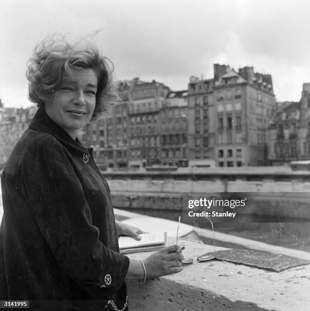 French actress Simone Signoret , 3rd October 1962.