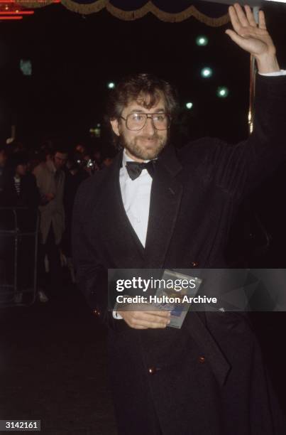 Successful director Steven Spielberg attends the premiere of his latest film, 'Back to the Future', for which he acted as executive producer.