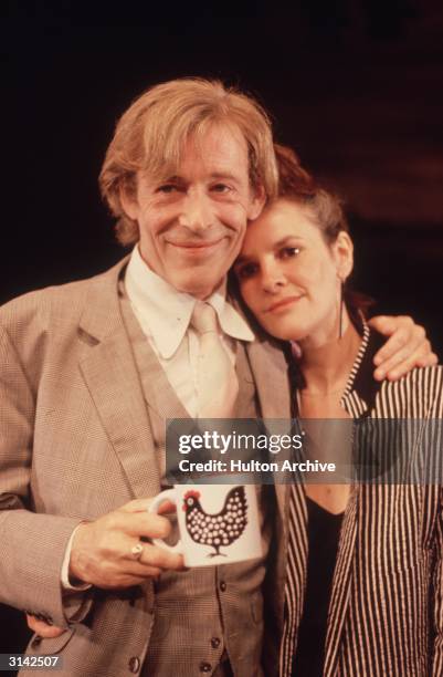 Peter O'Toole and Frances Tomelty, who are playing Macbeth and Lady Macbeth in a production of Shakespeare's play at the Old Vic in London.