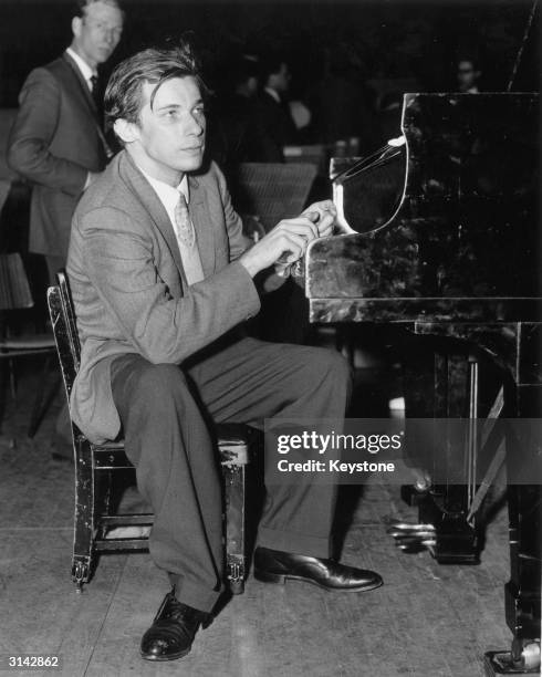 Glenn Gould's idiosyncratic approach to classical music brought both praise and critisicm in equal parts. Here he is pictured during rehearsals for a...