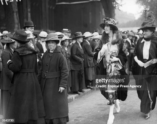 Poet, novelist and amateur gardener Vita Victoria Mary Nicolson, known professionally as Victoria Mary Sackville-West attends the wedding of Lady...