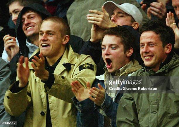 Lord of the Rings Actor Elijah Wood during the Nationwide Division One match between West Ham United and Gillingham at Upton Park on March 27, 2004...