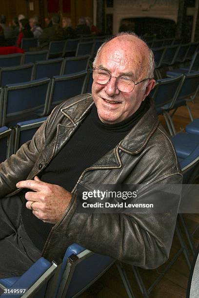 Author, critic and TV presenter Clive James poses for a portrait at the annual "Sunday Times Oxford Literary Festival" held at the Oxford Union March...