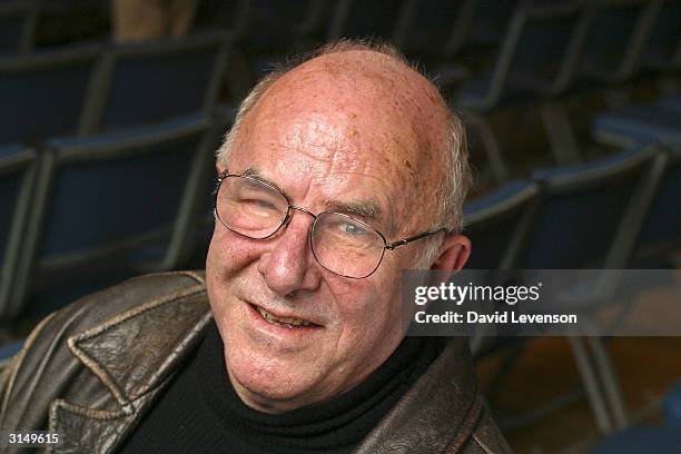 Author, critic and TV presenter Clive James poses for a portrait at the annual "Sunday Times Oxford Literary Festival" held at the Oxford Union March...