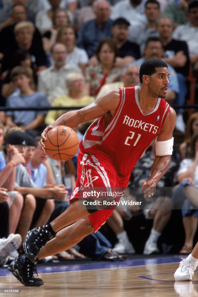Jordan Jackson Reading Rockets Jim Jackson of the Houston Rockets drives the ball during the game ...