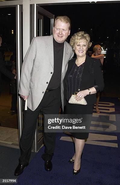 Evelyn Doyle and husband attend the UK Premiere of "Evelyn" at the Odeon WestEnd on March 18, 2003 in London.