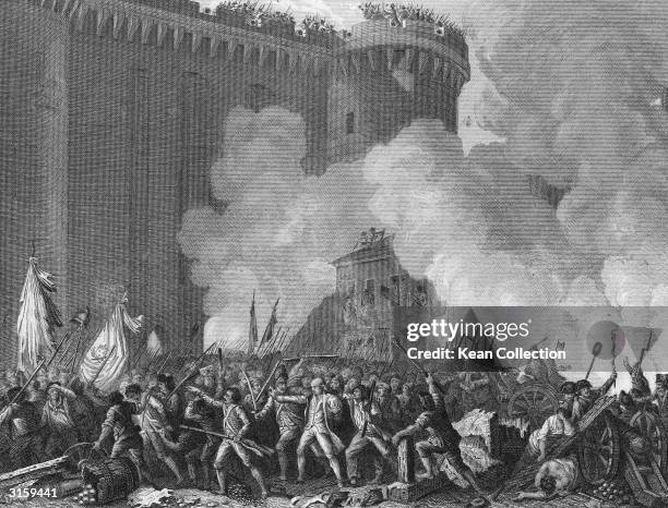 Engraving Depicting The Mass Attack On The Bastille Fortress News engraving-depicting-the-mass-attack-on-the-bastille-fortress-news