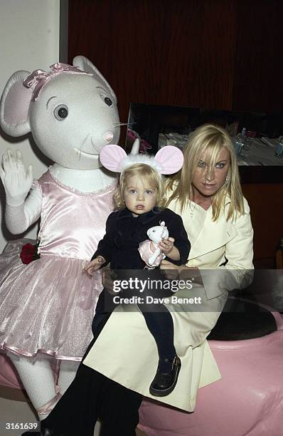 Meg Mathews with Annais Gallagher, who is Meg's and Noel Gallagher's daughter, at the Angelina Ballerina Nutcracker gala pre-party on December 3rd...