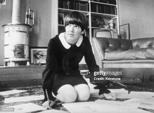 Chelsea fashion designer and make-up manufacturer Mary Quant.