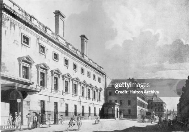 The Assembly Rooms in Bennet Street, Bath, Somerset. The architect was John Wood the Younger and they were completed 1771. Original Artwork: Drawn by...