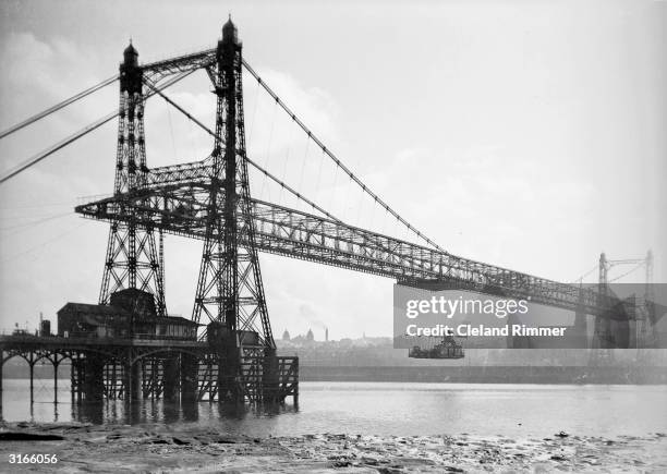 The transporter bridge at Widnes, Lancashire.