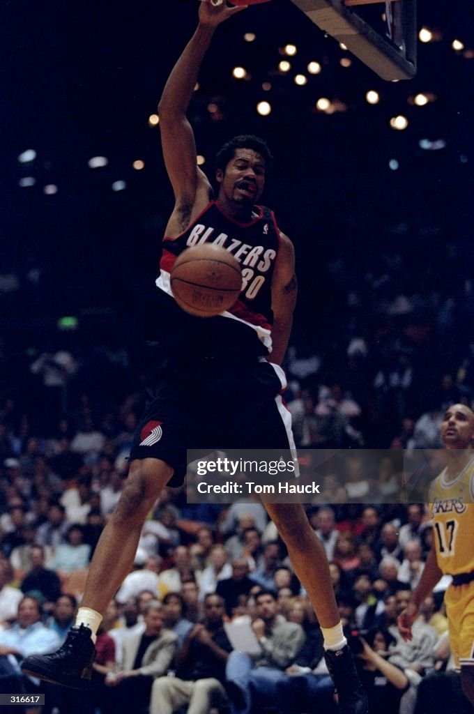 Rasheed Centring Center Rasheed Wallace of the Portland Trail Blazers in action... News ...