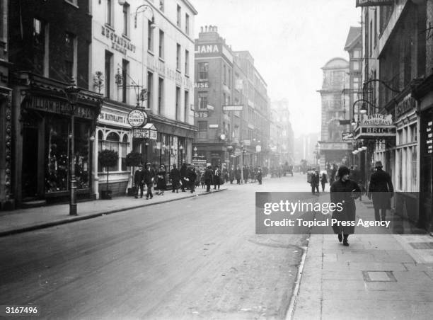 Old Compton Street in London's Soho.