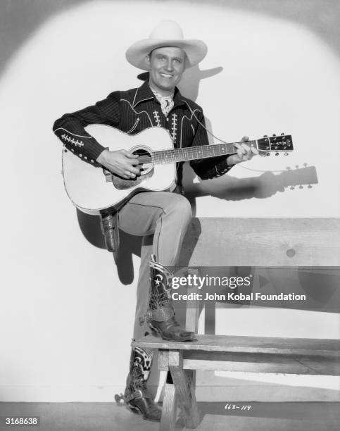 American actor, composer and writer Gene Autry , B western star of the 30's and 40's.